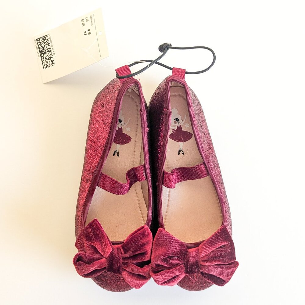 h&m Shimmery Ballet Flats NWT size 9.5 kids